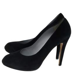 Sergio Rossi Black Suede Pumps Size 40.5