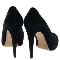 Sergio Rossi Black Suede Pumps Size 40.5