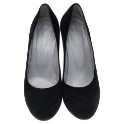 Sergio Rossi Black Suede Pumps Size 40.5
