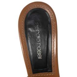 Sergio Rossi Multicolor Leather Slide Sandals 37