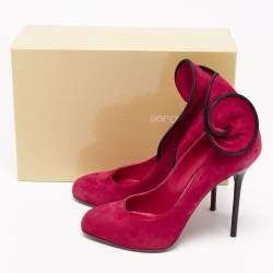 Pre Owned حذاء كعب عالي سيرجيو روسي سويرل سويدي وردي مقاس 40