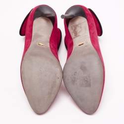 Pre Owned حذاء كعب عالي سيرجيو روسي سويرل سويدي وردي مقاس 40