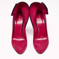 Pre Owned حذاء كعب عالي سيرجيو روسي سويرل سويدي وردي مقاس 40