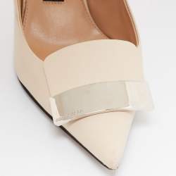 مملوكة مسبقًا Sergio Rossi Beige Leather SR1 Pumps Size 37