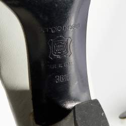 مملوكة مسبقًا Sergio Rossi White Leather Betty Mary Jane Block Heel Pumps Size 36.5