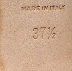 مملوكة مسبقًا Sergio Rossi Beige Suede Ankle Strap Sandals Size 37.5