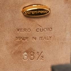 Pre Owned Sergio Rossi Black Suede and Mesh Butterfly Peep Toe Pumps Size 38.5