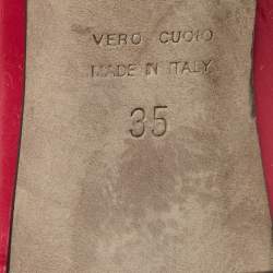 Pre Owned Sergio Rossi Pink Patent Leather Mules Size 35