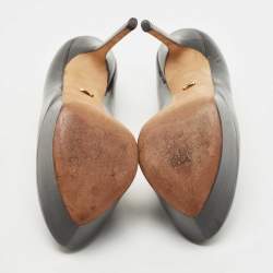 Pre Owned Sergio Rossi Black Patent Leather Cachet Pumps Size 39