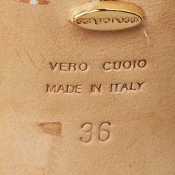 Pre Owned Sergio Rossi Gold Crystal Embellished Satin T-Bar Ankle Strap Sandals Size 36