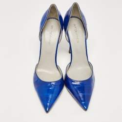 Sergio Rossi Blue Eel D'orsay Pumps Size 38