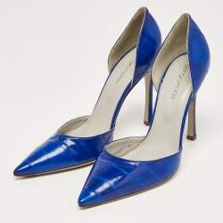 Sergio Rossi Blue Eel D'orsay Pumps Size 38