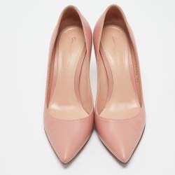 Pre Owned Gianvito Rossi Pink Leather Gianvito Pumps Size 36