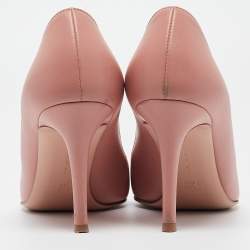Pre Owned Gianvito Rossi Pink Leather Gianvito Pumps Size 36