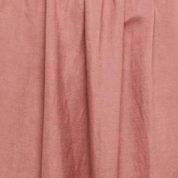 Pre Owned Shona Joy Pink Linen Blend Cut-Out Maxi Dress M