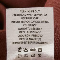 Pre Owned Shona Joy Pink Linen Blend Cut-Out Maxi Dress M