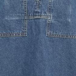 Pre Owned Shona Joy Blue Denim Top and Shorts Set M/L