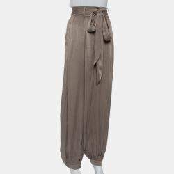 Shona Joy Olive Green Textured belted Elton Joggers M