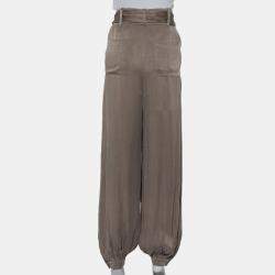 Shona Joy Olive Green Textured belted Elton Joggers M