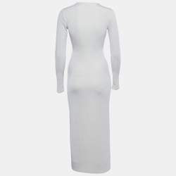 Pre Owned فساتين سيجنيفيكنت أخرى كريم محبوك مقطوعة مونزا ماكسي مقاس صغير (سمول)