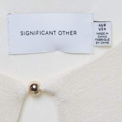 Pre Owned �فساتين سيجنيفيكنت أخرى كريم محبوك مقطوعة مونزا ماكسي مقاس صغير (سمول)