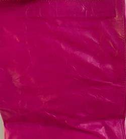 Simon Miller Pink/Black Leather Small Lunch Bag Clutch 