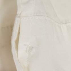 Pre Owned Simone Rocha White Cotton Gathered Sleeve Detail Shirt M