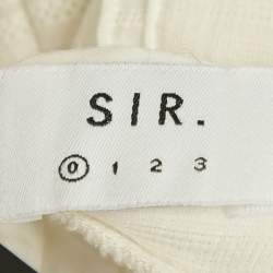 Pre Owned Sir the Label Aurelie White Cotton Tiered Open Back Midi Dress XS