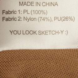 Pre Owned فستان سكيتش-واي هولي أبيض محبوك بحمالة عالية الشق مقاس صغير - سمول