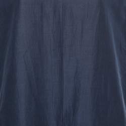 S'Max Mara Dark Blue Cotton Blend Taso Pleated Jumpsuit XL