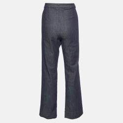 S'Max Mara Blue Denim Wide Leg Jeans L Waist 31"
