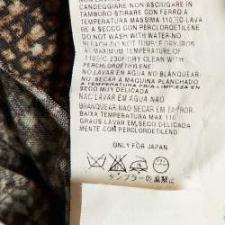 S'Max Mara Brown Snake Print Wool Blend Knit T-Shirt S