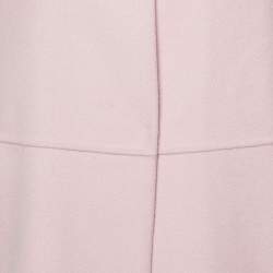 S'Max Mara Pink Wool Cucito A Mano Mid Length Coat M