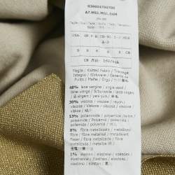 Pre Owned S'Max Mara Metallic Lurex Jersey Sleeveless Top S