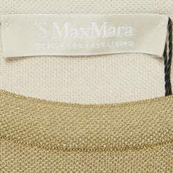 Pre Owned S'Max Mara Metallic Lurex Jersey Sleeveless Top S