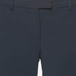 S'Max Mara Navy Blue Crepe Trousers M