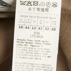 Pre Owned S'Max Mara Camel Brown Wool Double Breasted Trench Coat L