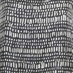 Pre Owned S'Max Mara Monochrome Printed Silk Top S