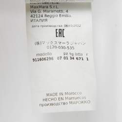 Pre Owned S'Max Mara White Cotton Ruffled Button Front Shirt S