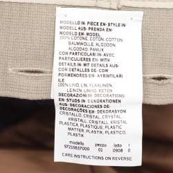 Pre Owned S'Max Mara Purple Nylon Belted Trench Coat M