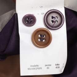 Pre Owned S'Max Mara Purple Nylon Belted Trench Coat M