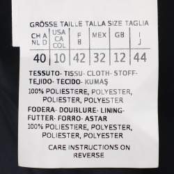 Pre Owned S'Max Mara Multicolor Jacquard Mid Length Coat M