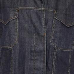 Pre Owned S'Max Mara Dark Blue Denim Oversized Jacket L