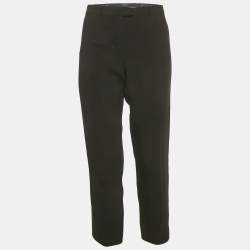 مملوكة مسبقًا S'Max Mara Black Crepe Blend Formal Trousers L
