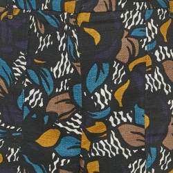 مملوكة مسبقًا S'Max Mara Multicolour Cotton Blend Wide Leg Trousers M/Waist 32"