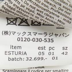 Pre Owned S'Max Mara Black Wool Felt Belted Coat M