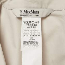 Pre Owned S'Max Mara Beige Cotton Belted Jacket S