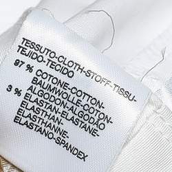 Pre Owned S'Max Mara White Cotton Wide Leg Trousers M