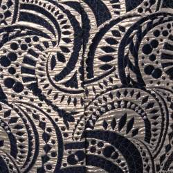 Pre Owned S'Max Mara Gold & Black Brocade Button Front Coat XL