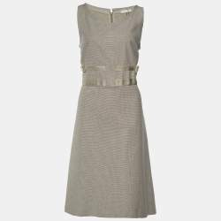 S'Max Mara Light Beige Cotton Dress M